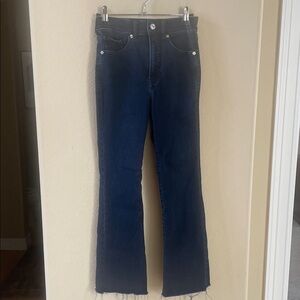 Dark Blue Flare Women's Jeans